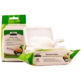 Bamboo fiber wet wipes for easy breathing, 30 pieces, Aleva Naturals