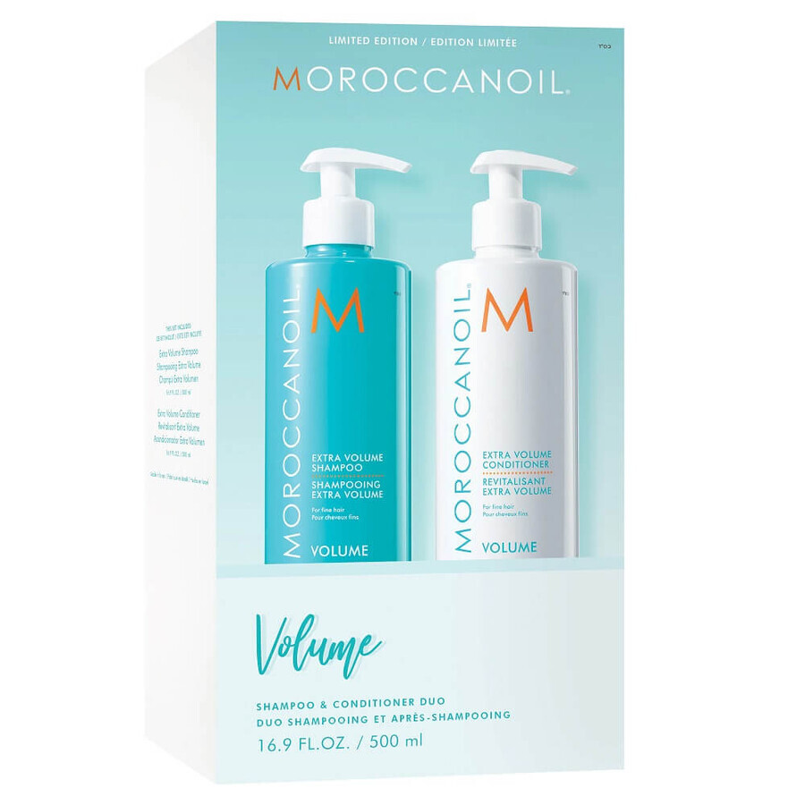 Set Champú Volumen, 500 ml + Acondicionador Volumen, 500 ml, Moroccanoil