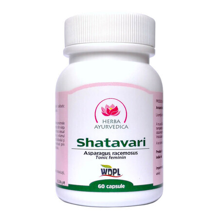 Shatavari, 60 capsule, erbe ayurvediche