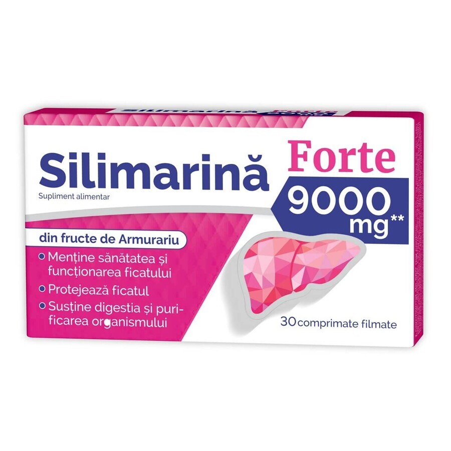 Silimarina Forte 9000 mg, 30 comprimidos, Natur Produkt