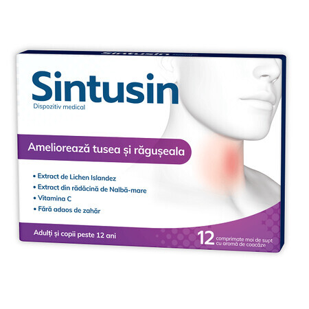 Sintusin, 12 pastillas para chupar, Zdrovit