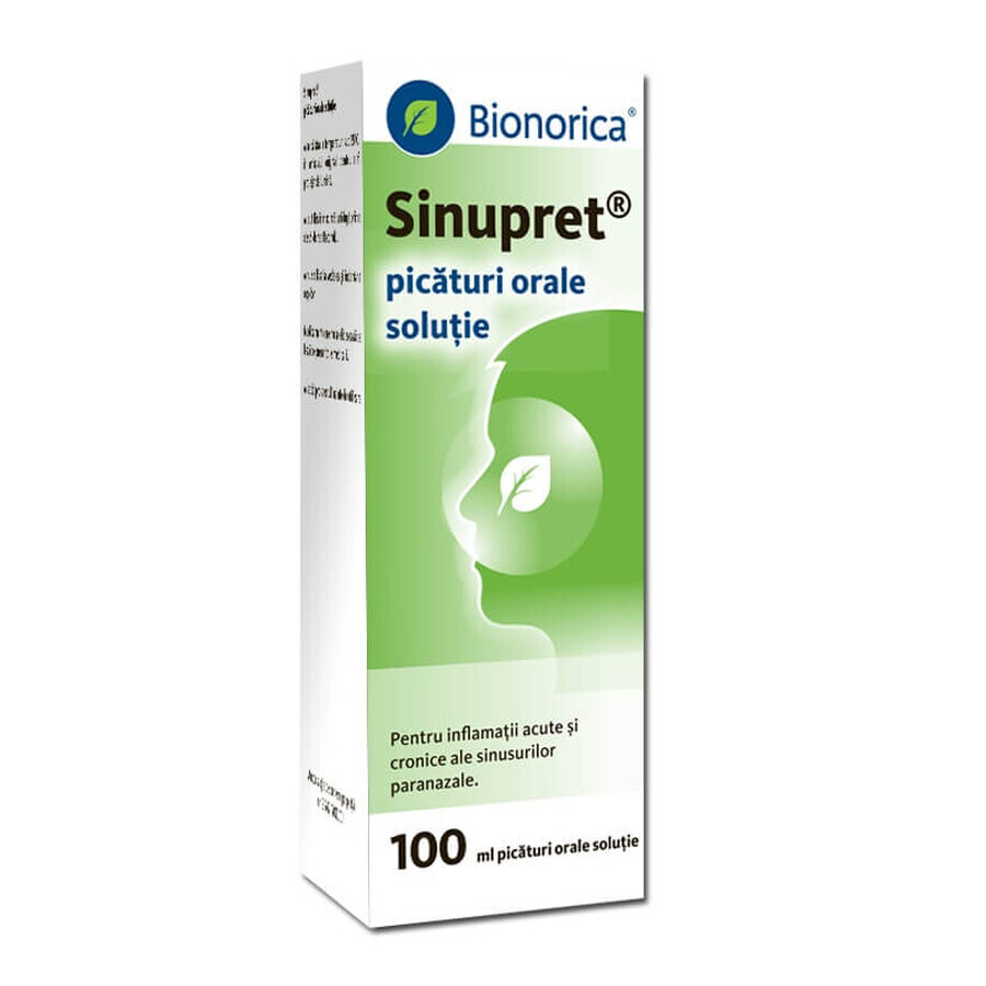 Sinupret solución, 100 ml, Bionorica