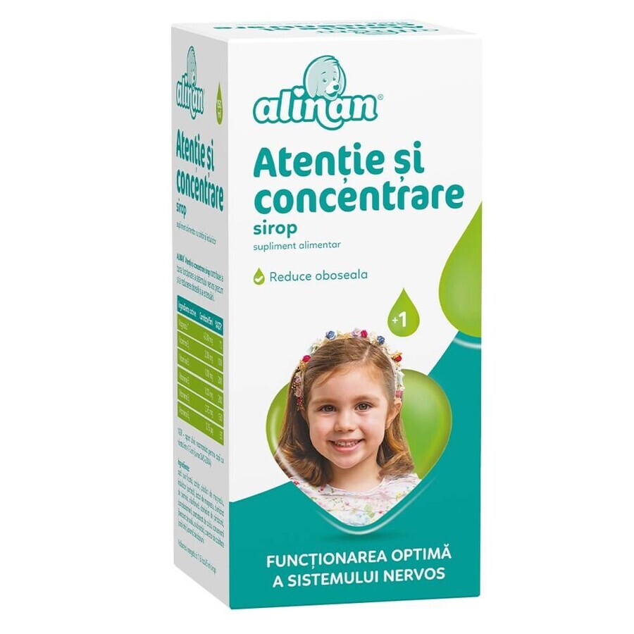 Alinan Cuidado y Concentración Jarabe, 150 ml, Fiterman Pharma