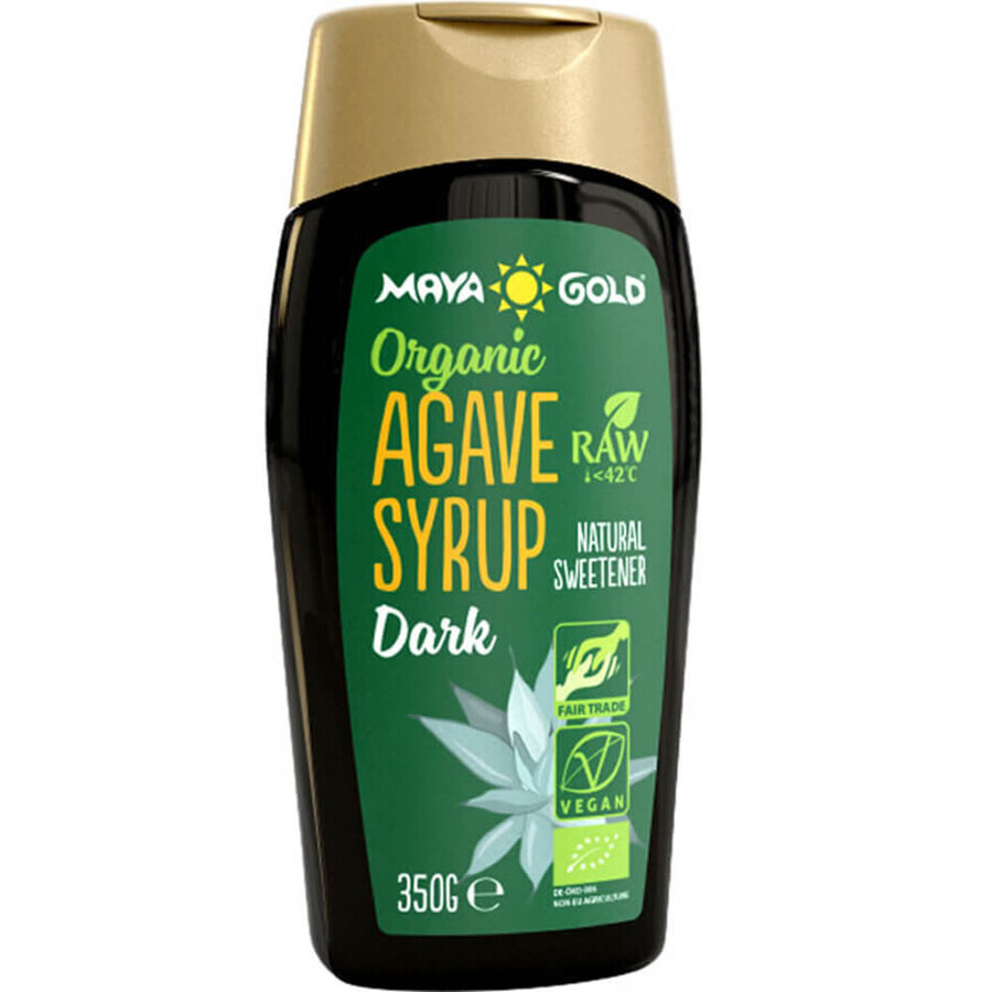 Sirope de agave ecológico Dark, 350 g, Maya Gold