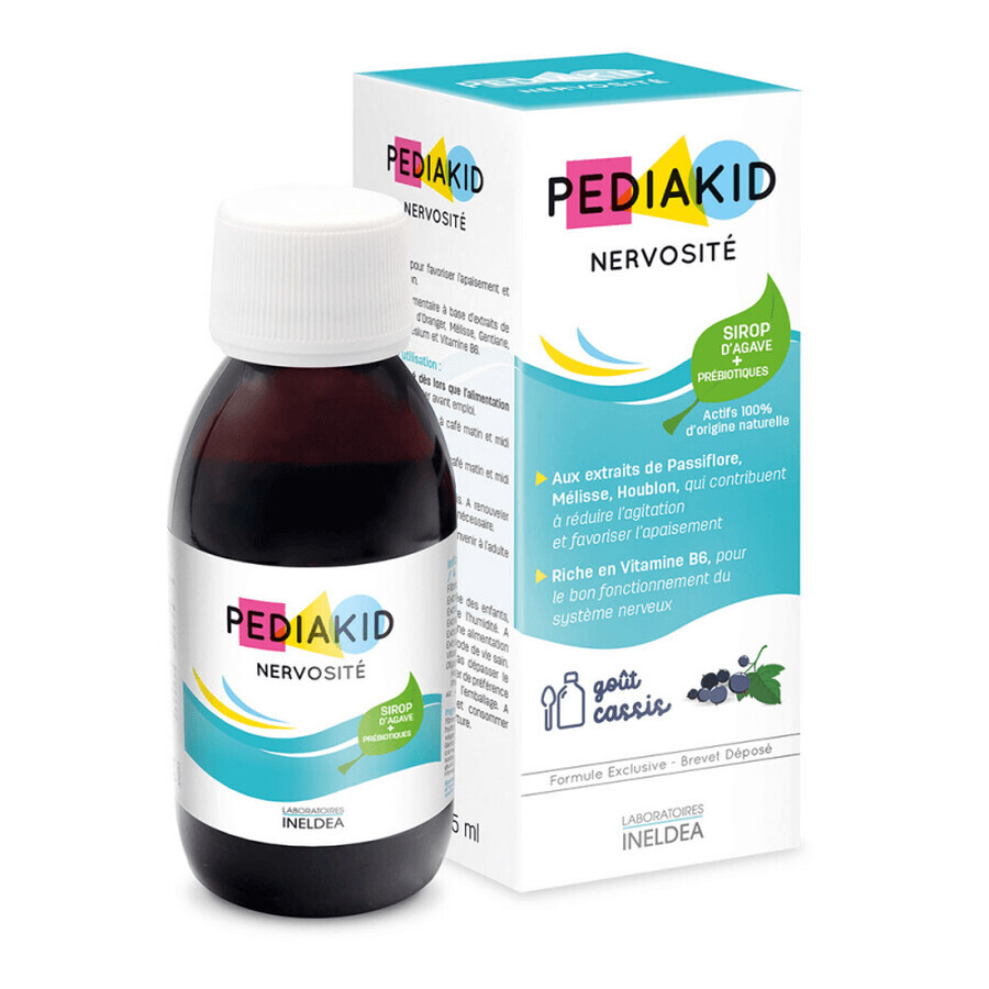 Jarabe de grosella negra para el nerviosismo infantil Nervosité, 125 ml, Pediakid