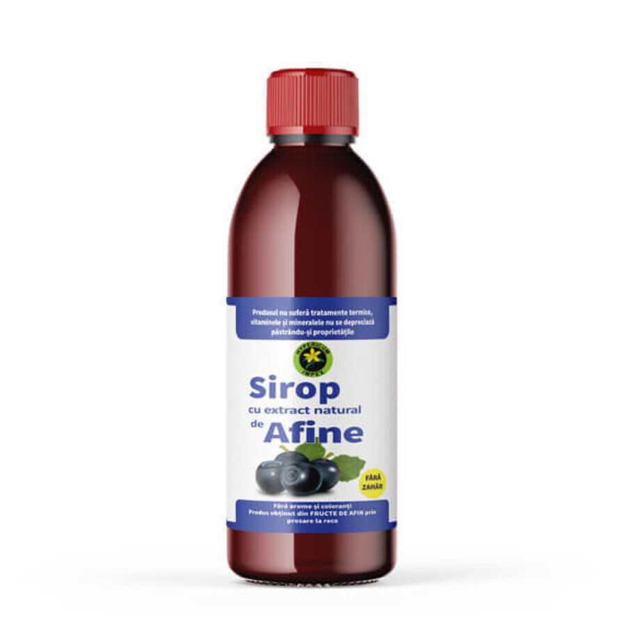 Sirop de myrtille sans sucre, 500ml, Hypericum