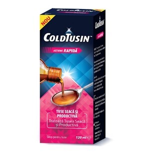 Jarabe para la tos con ingredientes naturales Coldtusin, 120 ml, Perrigo