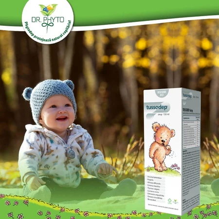 Sirop de tuse pentru copii Tussodep, 150 ml, Dr. Phyto