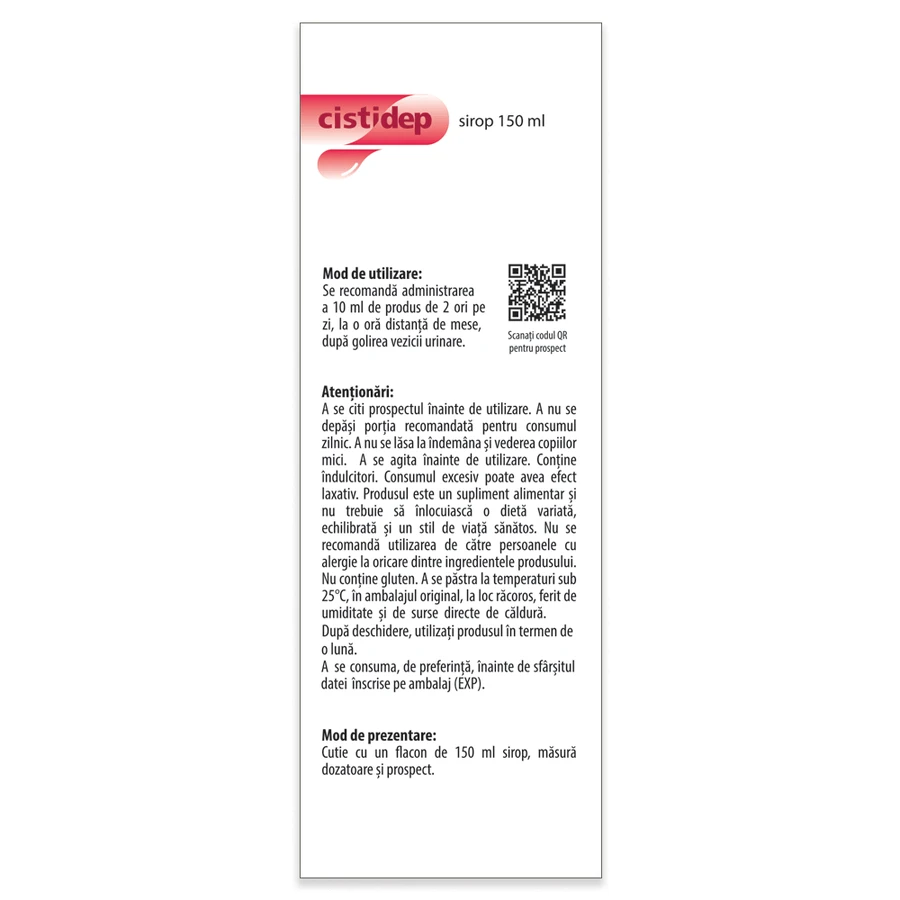 Cistidep Jarabe para niños, 150 ml, Dr. Phyto