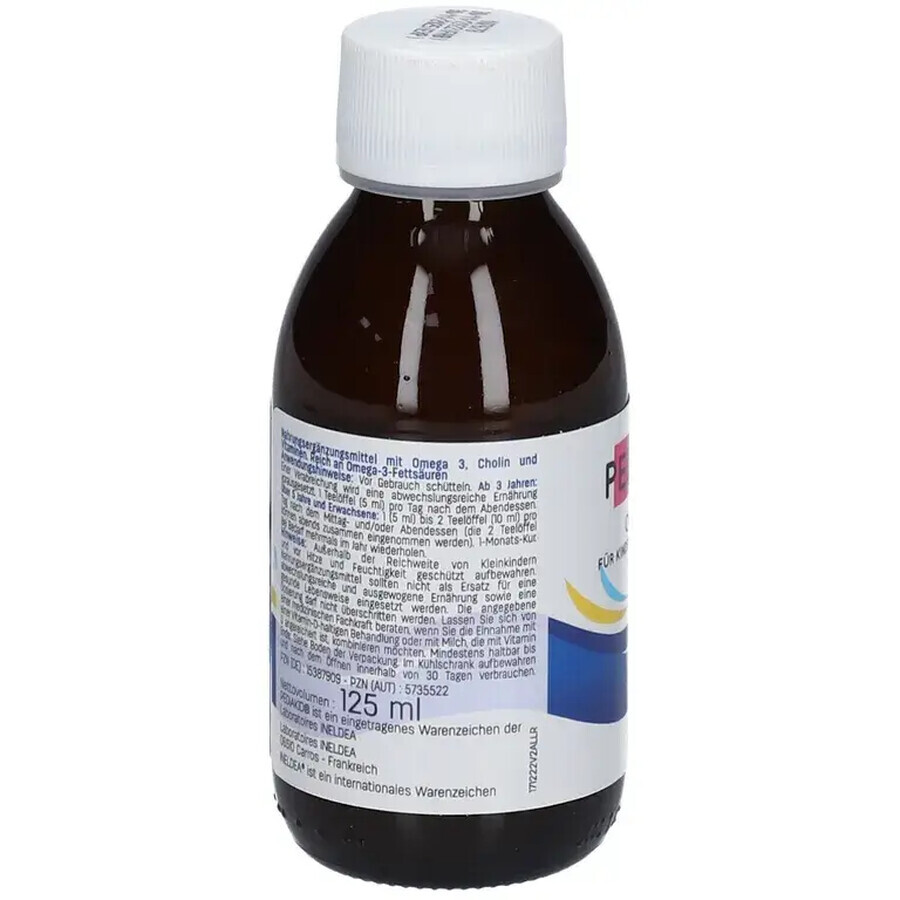 Jarabe para bebés Omega 3 y Vitamina A,C,D,E con sabor a cola, 125 ml, Pediakid