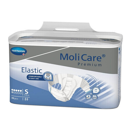 MoliCare Premium Elastic Inkontinenzslip 6 PIC Größe S (165271), 30 Stück, Hartmann