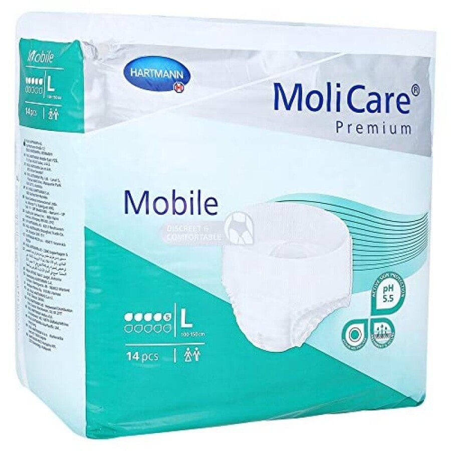 Slips para incontinencia Mobile XL MoliCare (915834), 14 piezas, Hartmann