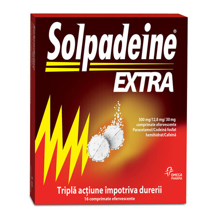 Solpadeine Extra, 16 bruistabletten, Omega Pharma