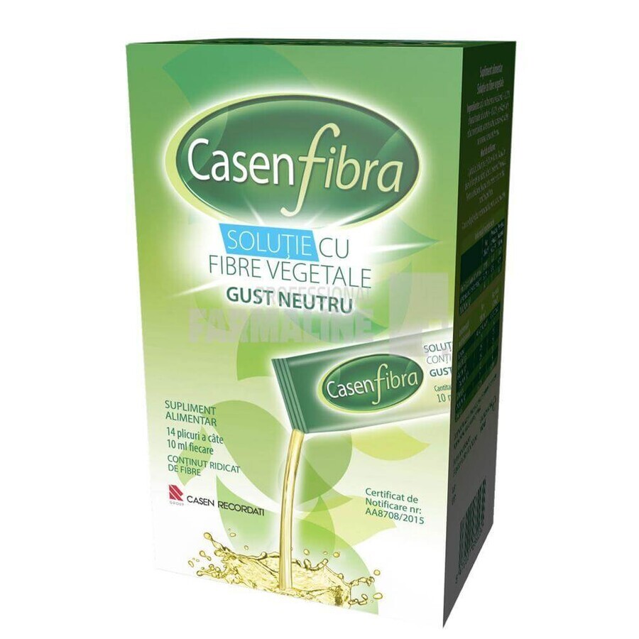 Casen Fibre solución neutra de fibra vegetal, 14 sobres, Casen Recordati