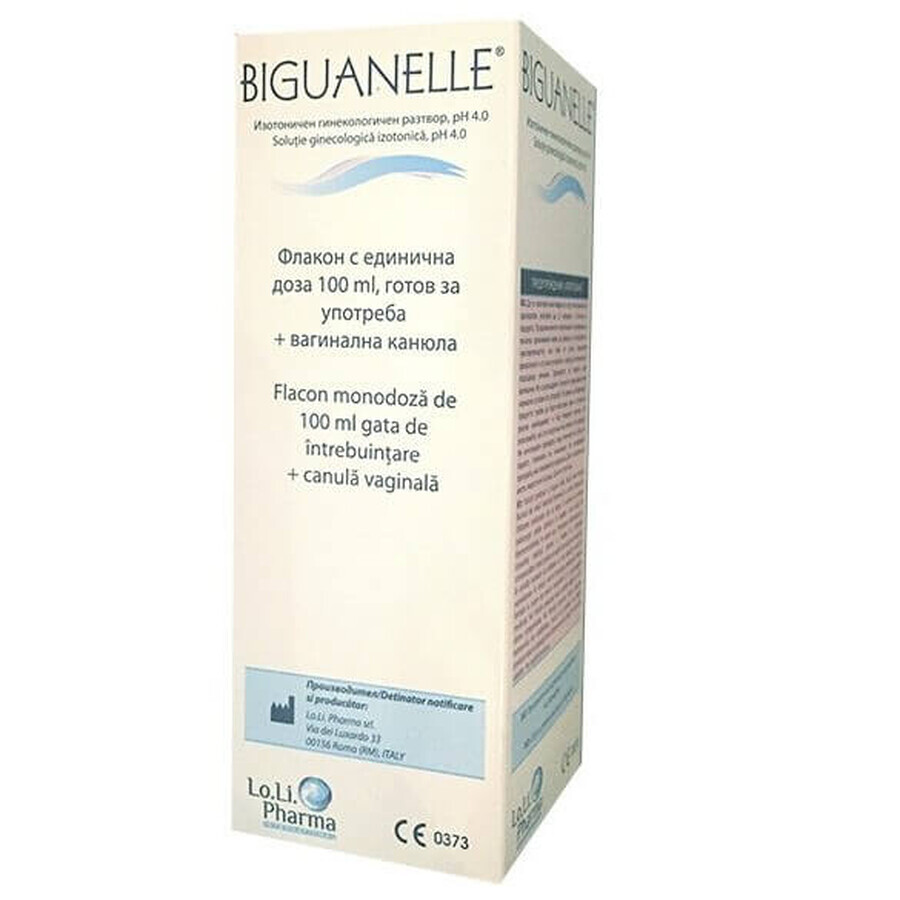 Solution isotonique gynécologique pH 4, Biguanelle, 100 ml, Lo Li Pharma