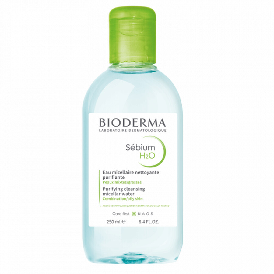 Bioderma Sebium H2O Solución Micelar para pieles mixtas y grasas, 250 ml