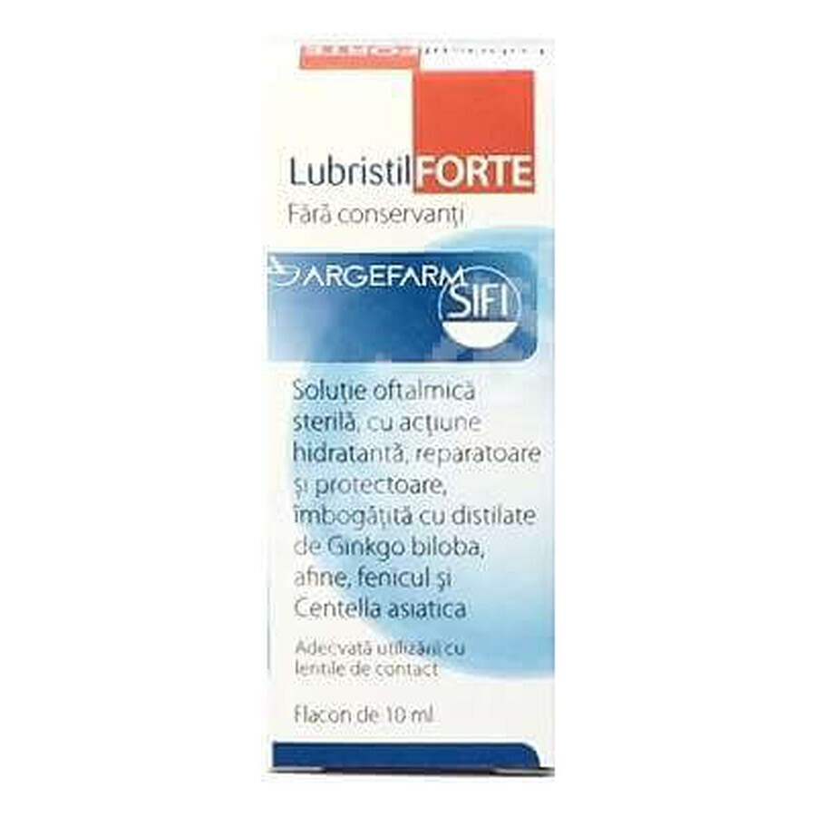 Solución oftálmica - Lubristil Forte, 10 ml, Sifi