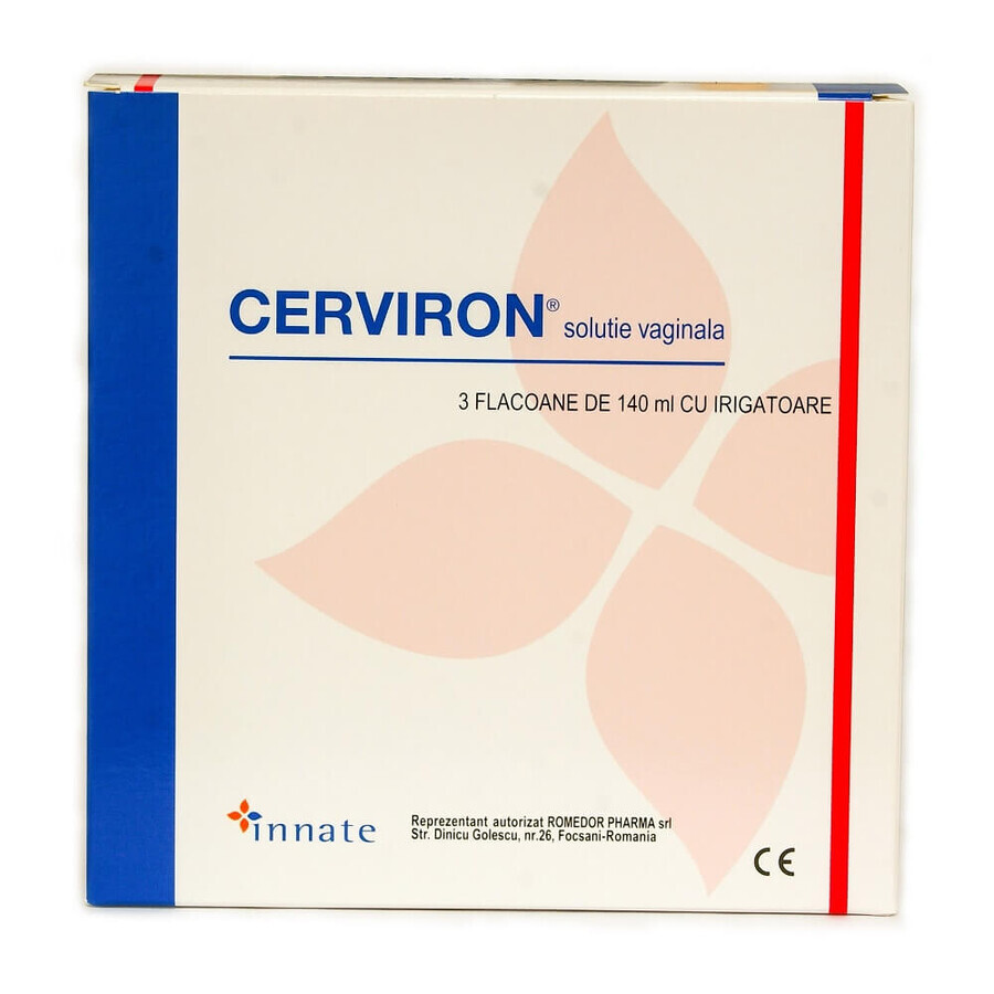 Solución vaginal con Lavanda- Cerviron, 3 x 140 ml, Dornafarm