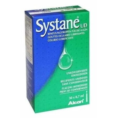 Systane UD verzachtende oplossing 0,7 ml, 30 eenmalige doses, Alcon