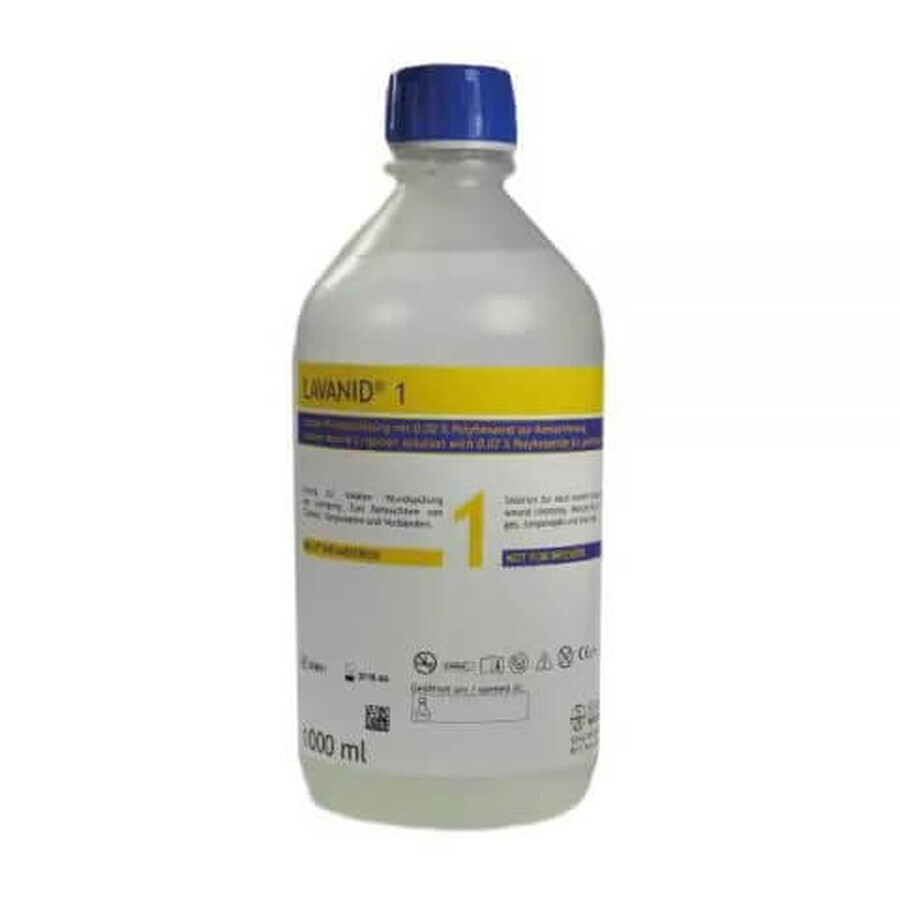 Lavanid 1 solución de limpieza de heridas, 1000 ml, Serag Wiessner