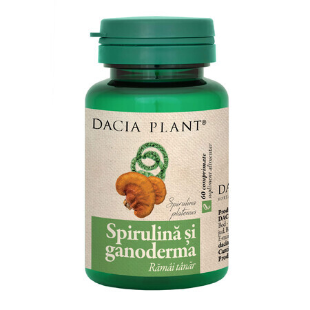 Spirulina y Ganoderma, 60 comprimidos, Dacia Plant