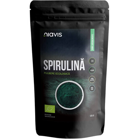 Spirulina pulbere ecologica, 125 g, Niavis