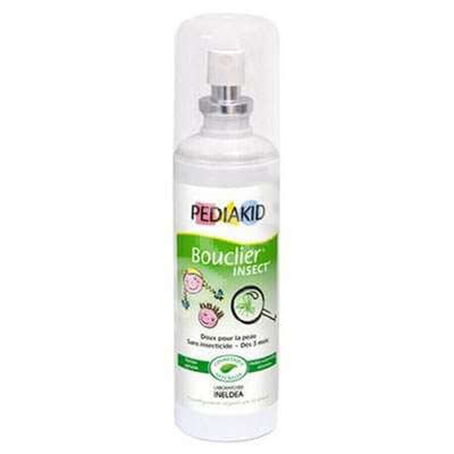 Bouclier Insecticida Spray Mosquitos y Garrapatas, 100 ml, Pediakid 