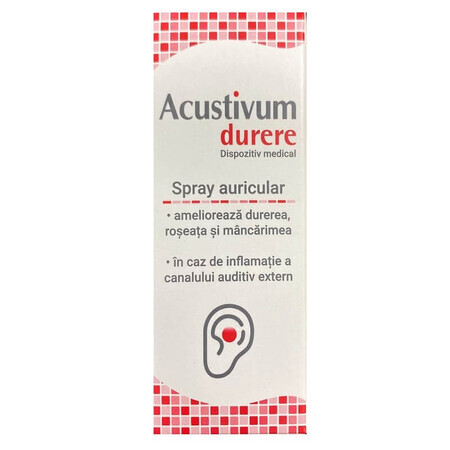 Acustivum spray para el dolor de oídos, 20 ml, Zdrovit