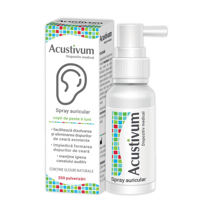 Acustivum Spray Oído, 20 ml, Zdrovit