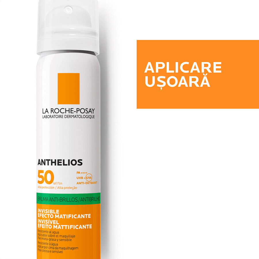 La Roche-Posay Anthelios Invisible Matterende Gezichts Spray SPF 50, 75 ml