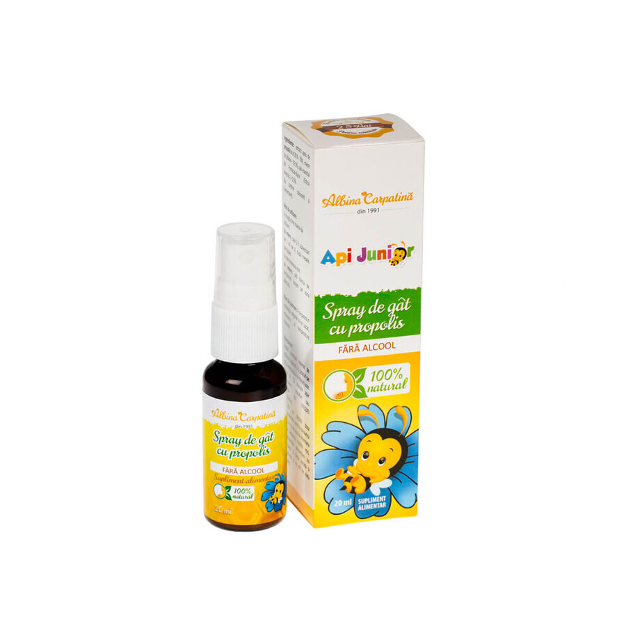 ApiJunior ApiJunior Abeja Cárpatos spray para la garganta, 20 ml, Apicola Pastoral