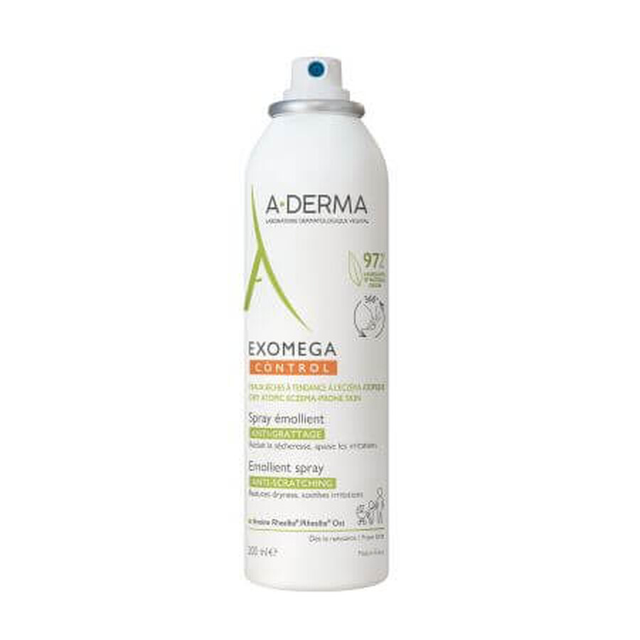 A-Derma Exomega Control Verzachtende anti-jeuk spray voor elke droge huid, 200 ml