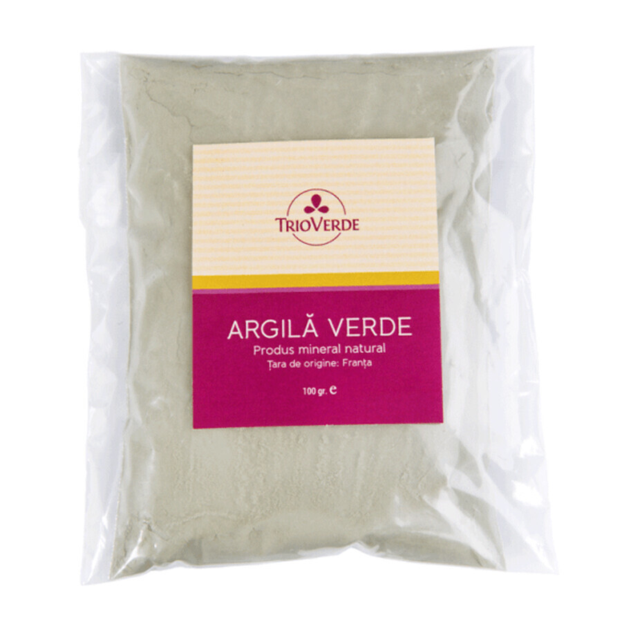 Argilla verde, 100 g, Green Trio