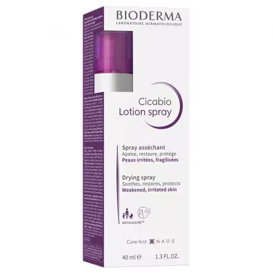 Bioderma Cicabio - Lotion Spray con Azione Essicante, 40ml