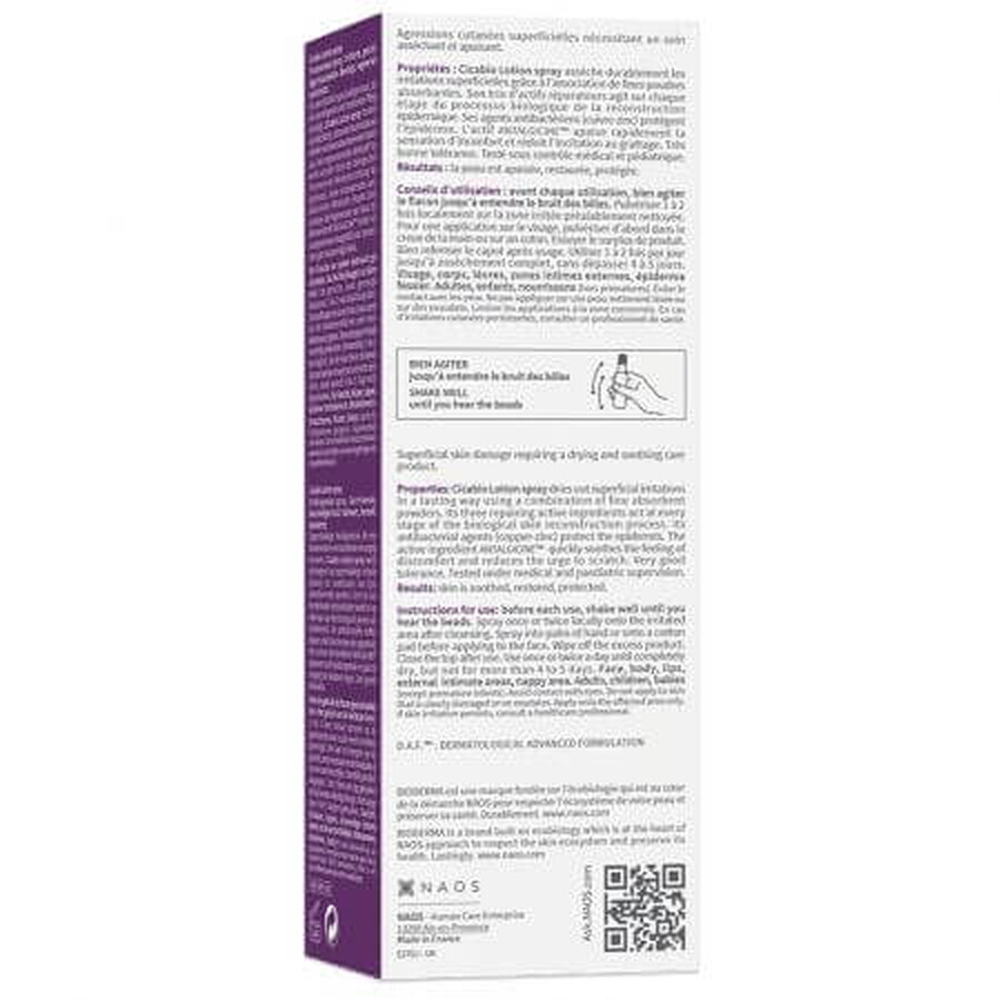 Bioderma Cicabio Loción Reparadora Spray, 40 ml