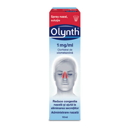 Solución para pulverización nasal, Olynth 1 mg/ml, 10 ml, Johnson &amp; Johnson