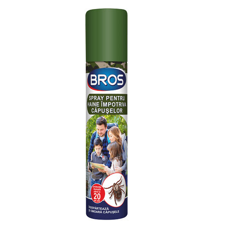 Spray para la ropa contra las garrapatas, 90 ml, Bros