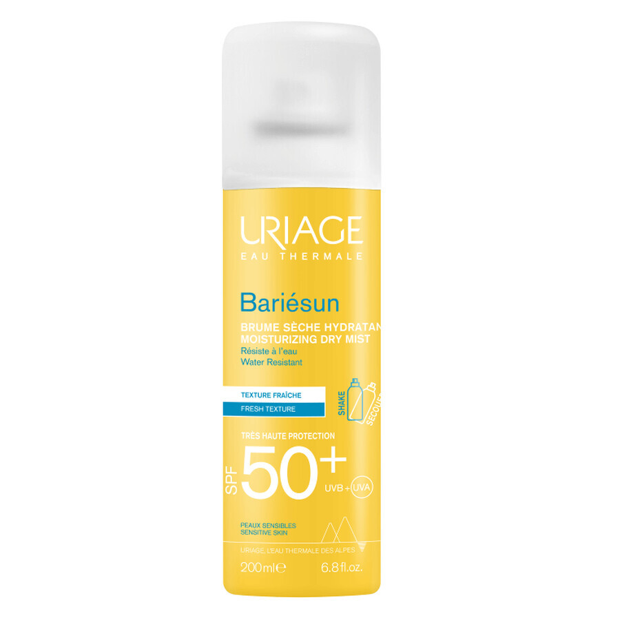 Protector solar spray seco SPF 50+, Bariesun Uriage, 200 ml