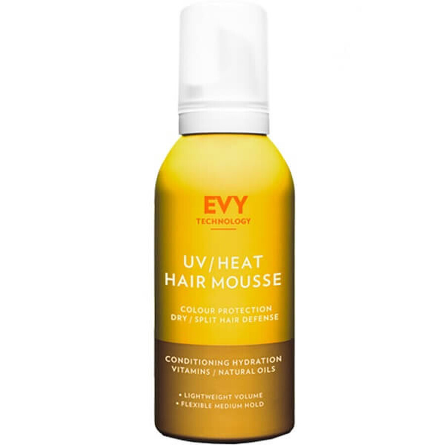 Mousse capillaire protectrice contre les UV pour les femmes, 150 ml, Evy Technology