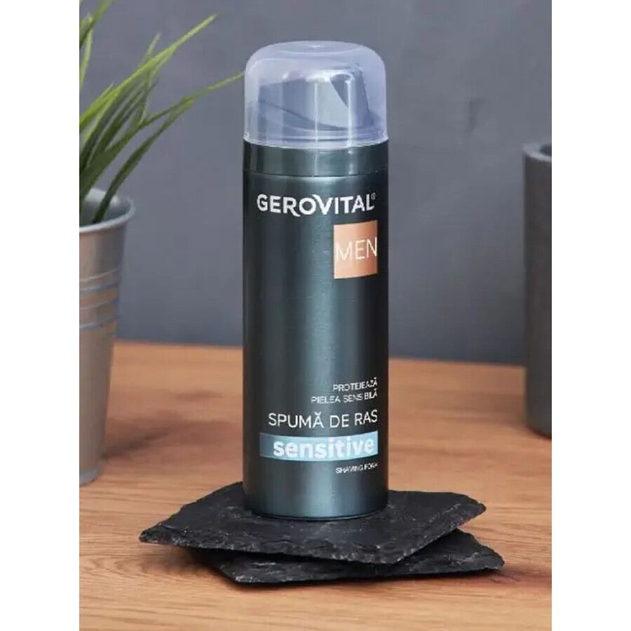 Gerovital Men Espuma de Afeitar Sensible, 200 ml, Farmec