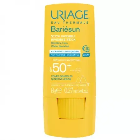 Protector solar invisible en barra SPF50+ Bariesun, 8 g, Uriage