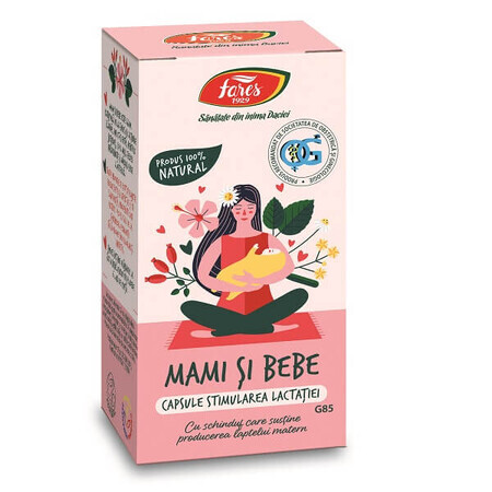 Stimularea lactatiei Mami si Bebe, G85, 60 capsule, Fares