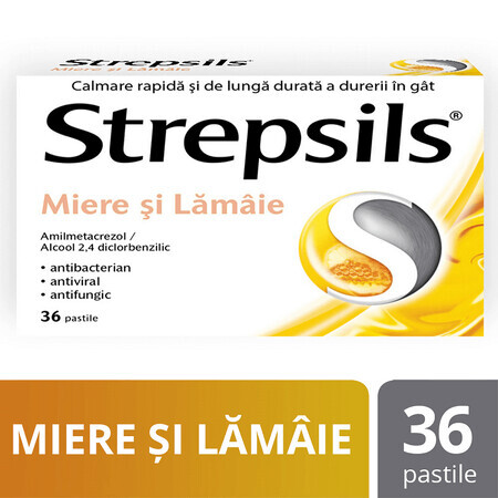 Strepsils miele e limone, 36 compresse, Reckitt Benckiser Healthcare