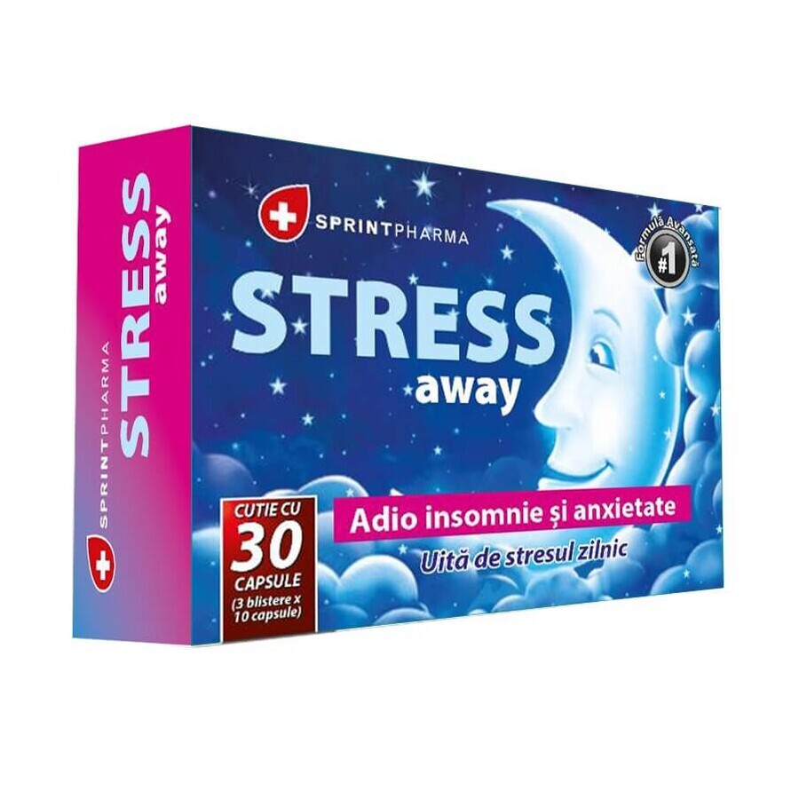 Stress Away, 30 cápsulas, Sprint Pharma