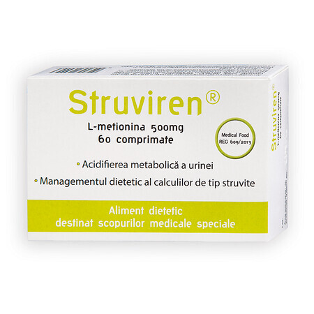 Struviren, 500 mg, 60 comprimidos, Meditrina Pharmaceuticals