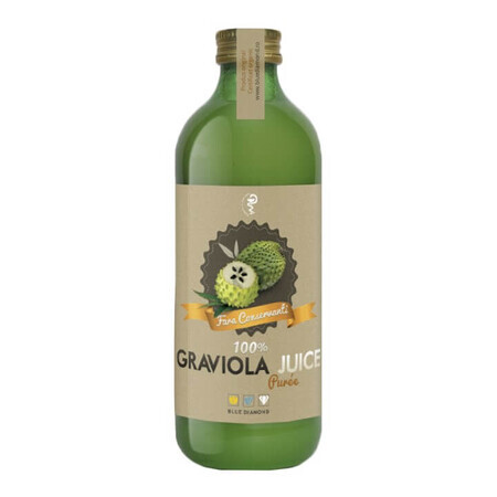 Zumo de Graviola 100%, 500 ml, Diamante Azul