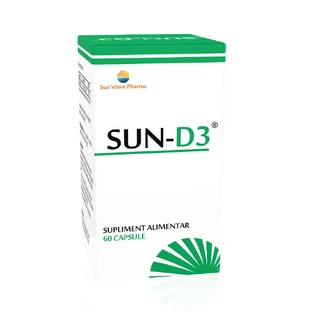 Sun-D3, 60 cápsulas, Sun Wave Pharma