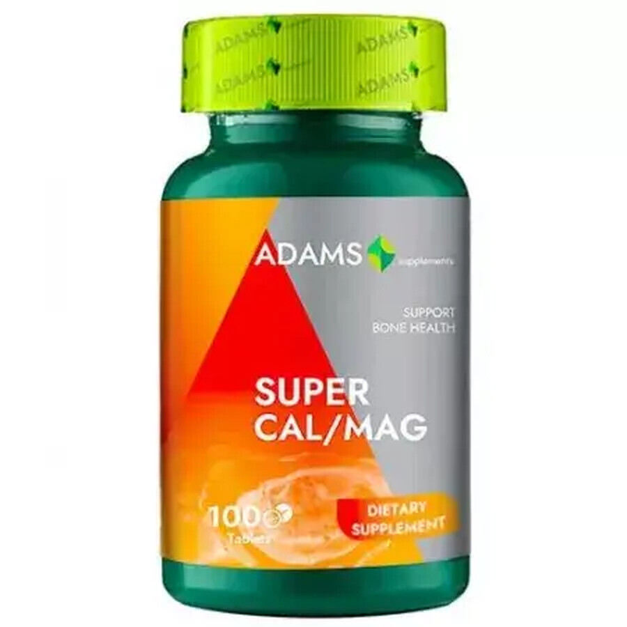 Super Cal/Mag, 100 comprimidos, Adams Vision