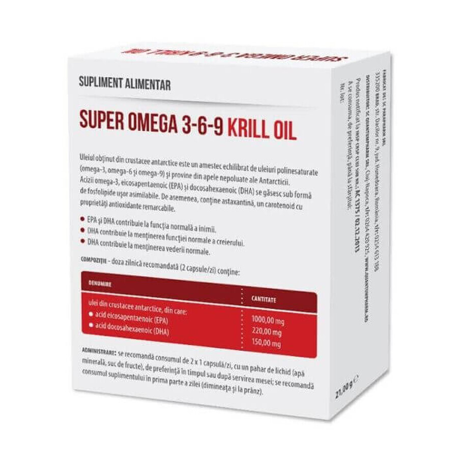 Super Omega 3-6-9, 30 capsule, Parapharm