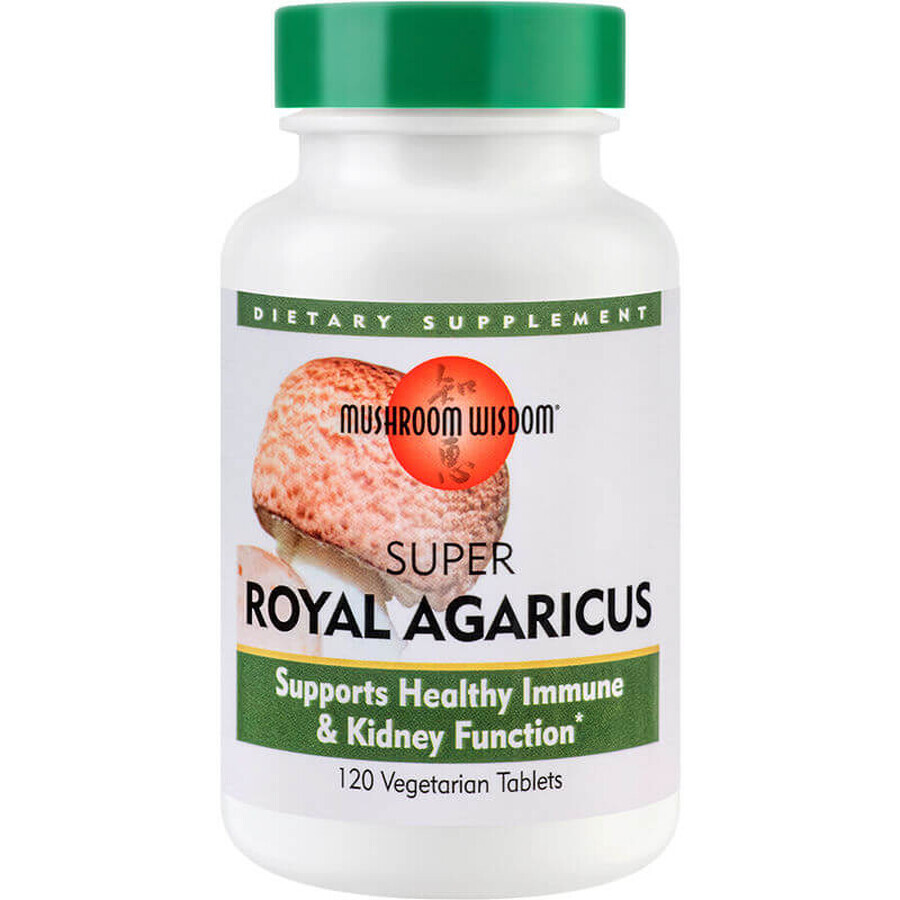 Super Royal Agaricus Paddenstoel Wijsheid, 120 tabletten, Secom